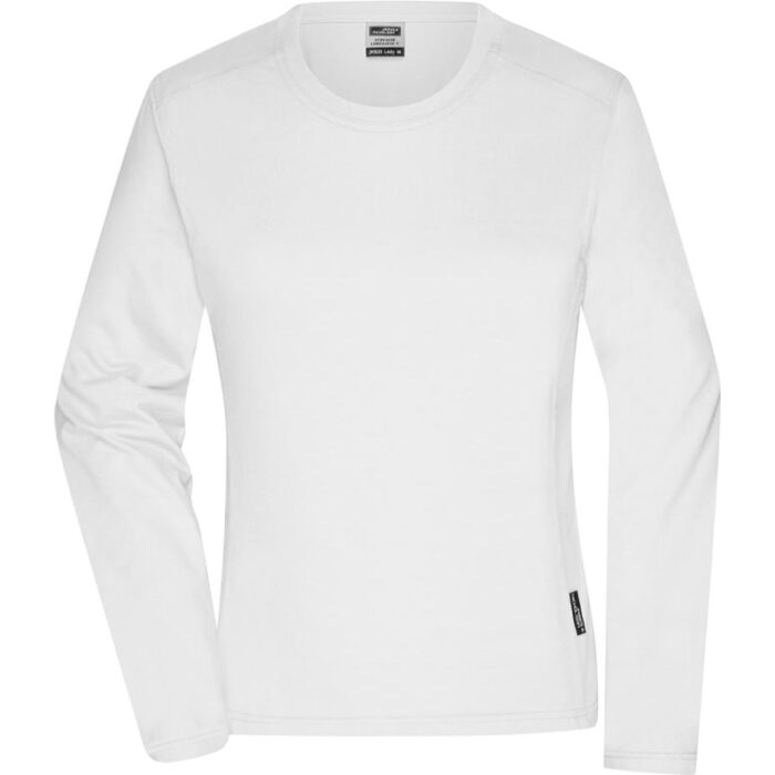 Damen Workwear T-Shirt langarm Weiß Zapfel Pinkafeld